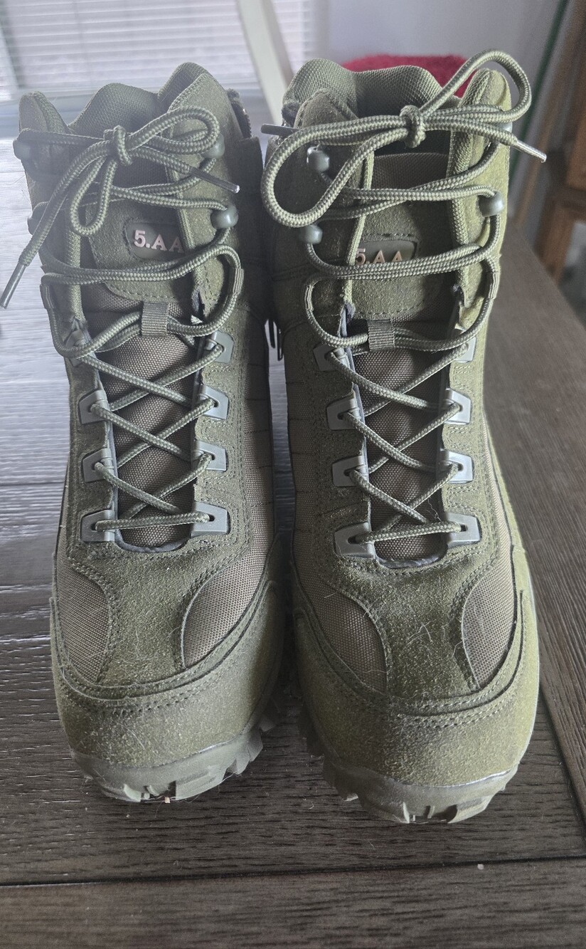 5.A.A Tactical Tactical Men's Olive Green Hiking Boots